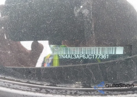 2018 Nissan Altima 2.5 Sl z USA, uszkodzony, nr VIN 1N4AL3AP6JC177361